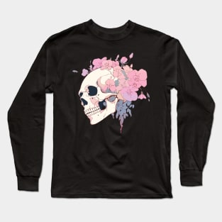 Floral Skull Long Sleeve T-Shirt